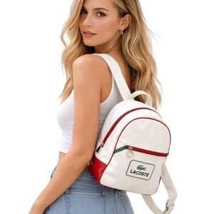 Lacoste Mini Backpack White
Red Green Trim Logo Preppy Y2K
Sport Bag